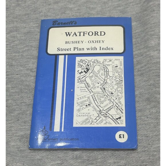 Watford Street Plan With Index Book Published by G. I. BARNETT AND SON LTD Paper - Picture 1 of 7